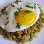 Curried Lentils and Eggs